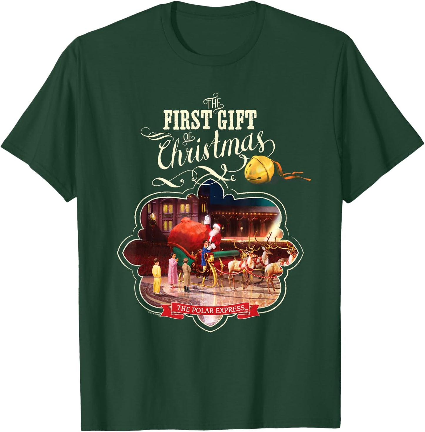 The Polar Express Giving The First Gift Of Christmas T-Shirt - T-Shirt | Forest