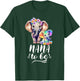 Nana To Be Elephant Baby Shower Colorful Flower T-Shirt - T-Shirt | Forest