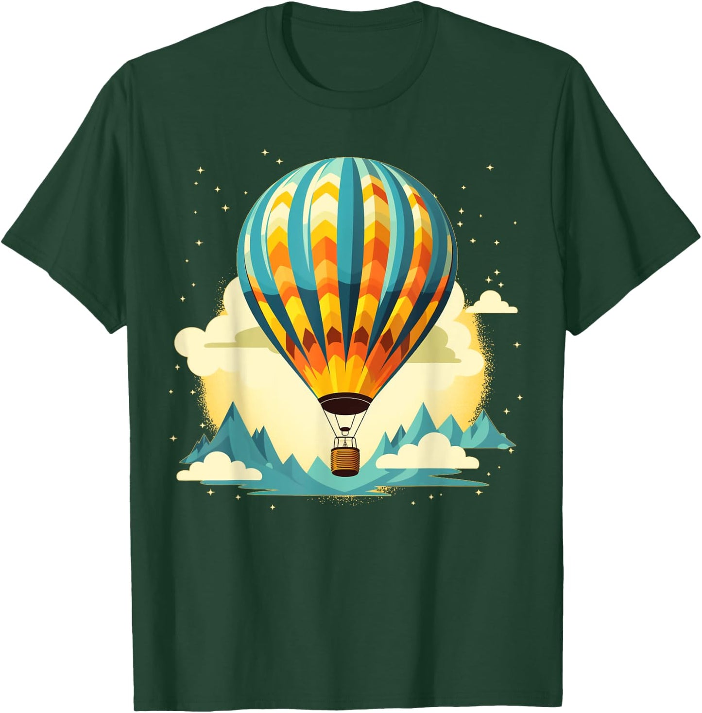 Funny hot Air Balloon for new Adventures Lovers T-Shirt - T-Shirt | Forest