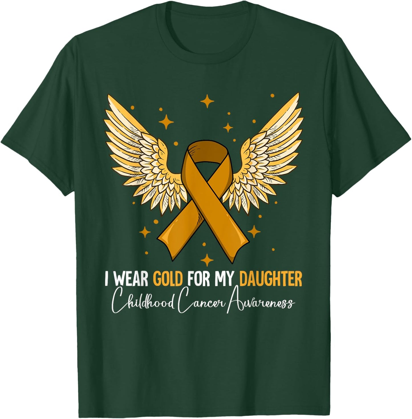 Daughter Childhood Cancer Awareness T-Shirt - T-Shirt | Forest