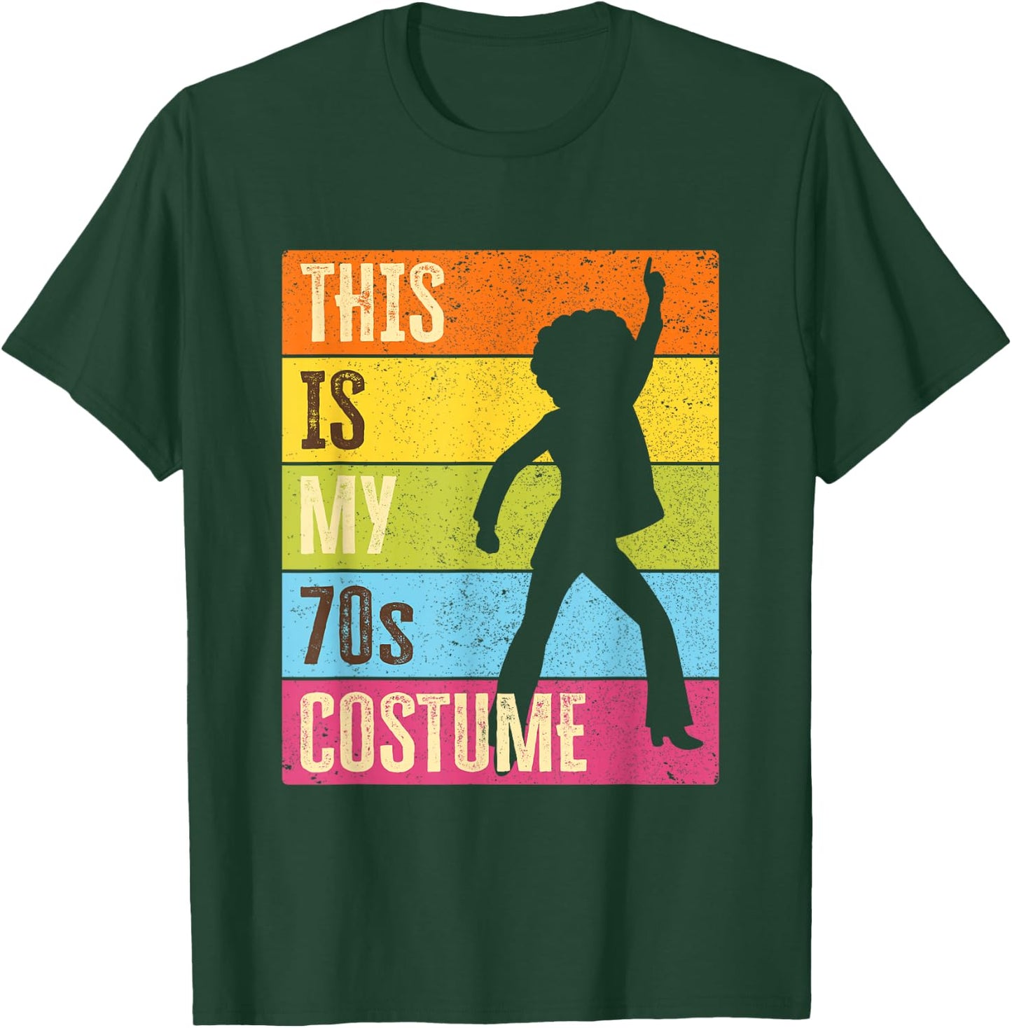 This Is My 70s Costume, Women | 70s Outfit & 1970s Disco T-Shirt - T-Shirt | Forest
