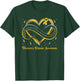 Menieres Disease Awareness Ribbon Heart Rare Disease T-Shirt - T-Shirt | Forest