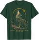 2024 Total Solar Eclipse April 8 Wolf T-Shirt - T-Shirt | Forest