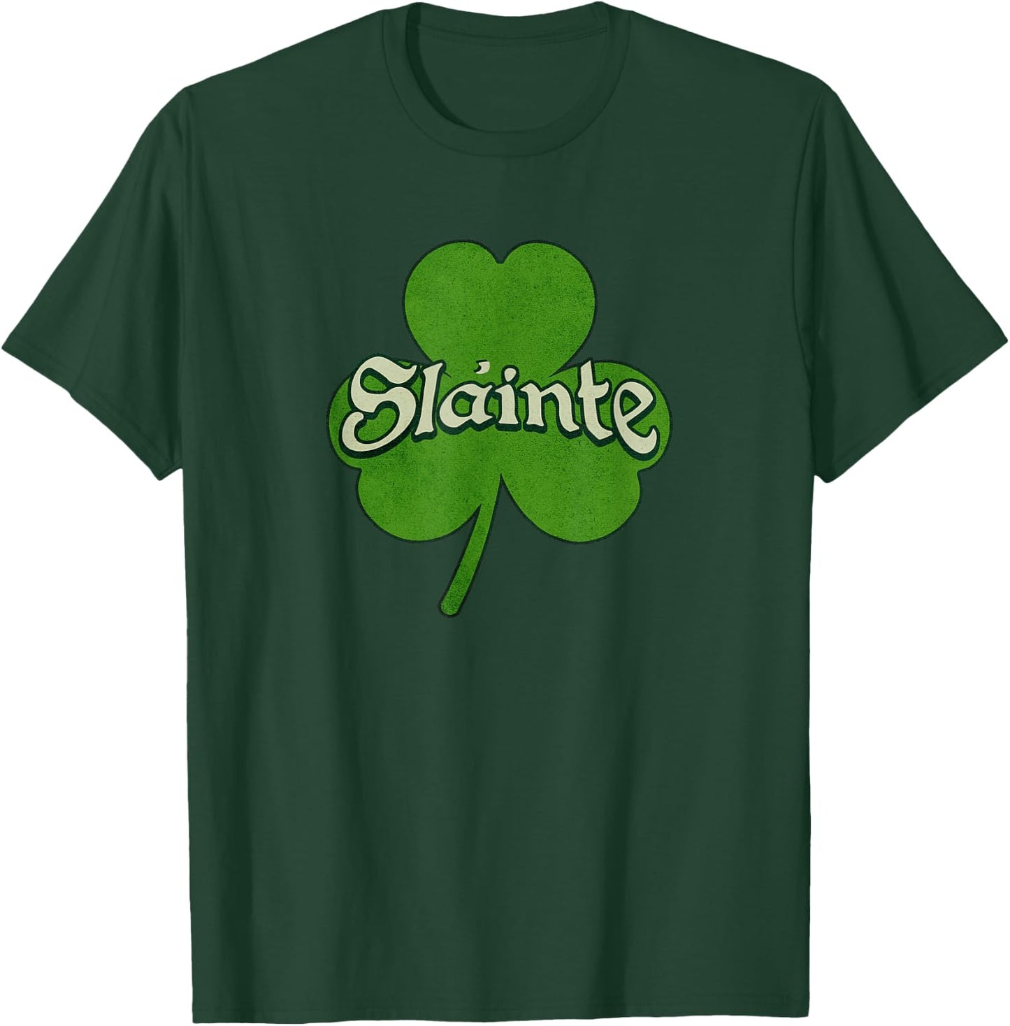 Vintage Slainte Irish St Patricks Day T-Shirt - T-Shirt | Forest