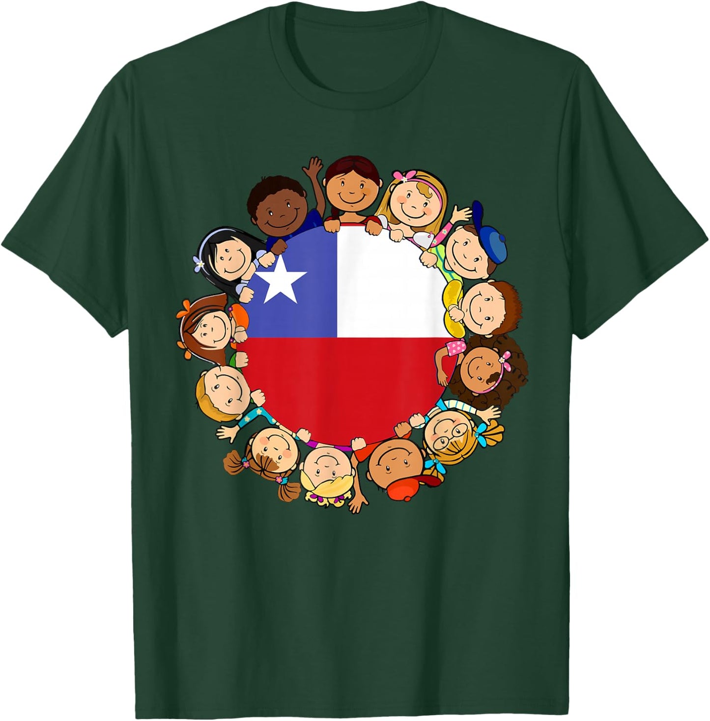 Chile Flag Hispanic Heritage Month Kids Boy Toddler Chilean T-Shirt - T-Shirt | Forest