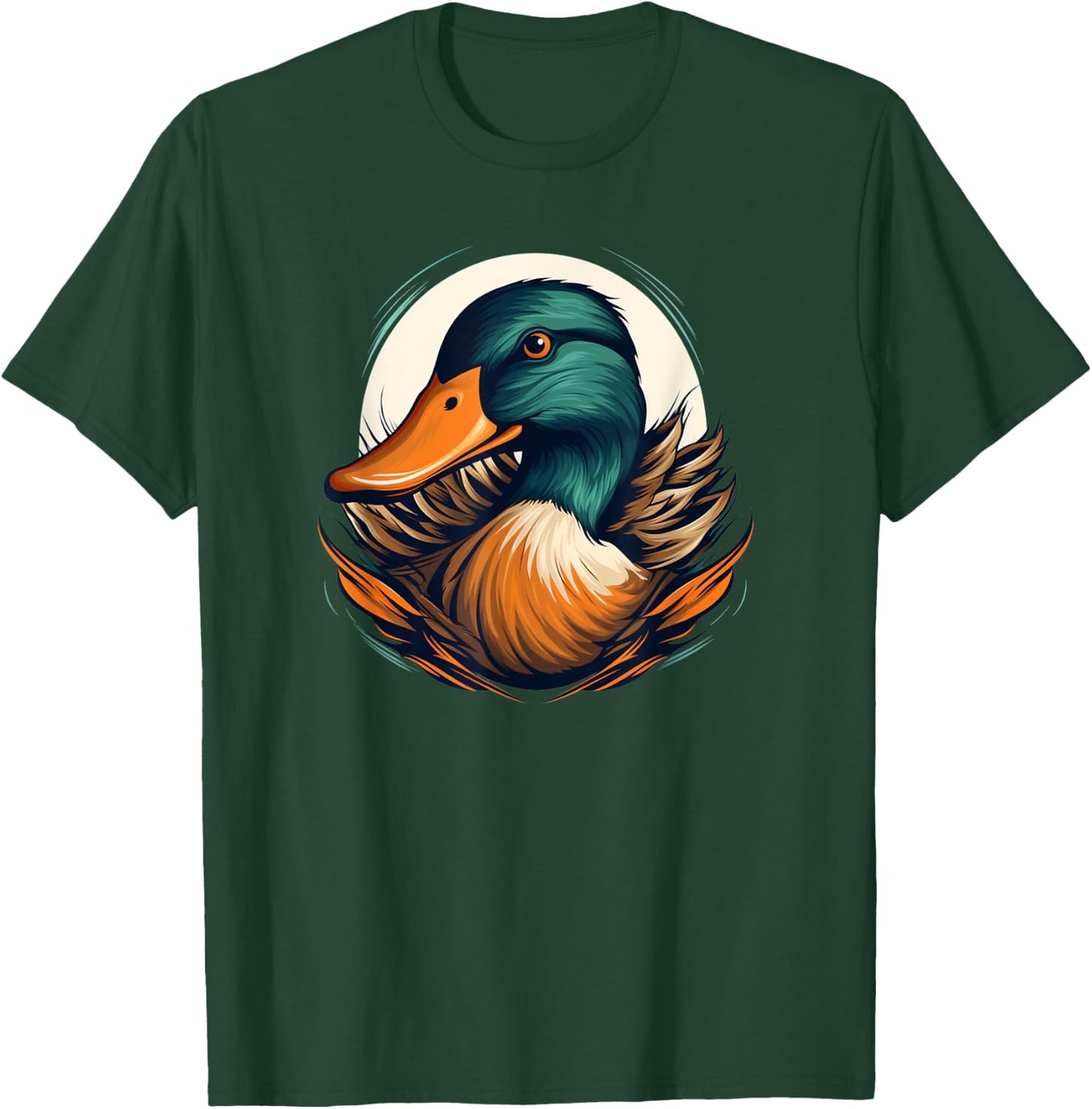 Cool Mallard Duck Face T-Shirt - T-Shirt | Forest