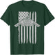 B-2 Stealth Bomber Military Airplane American Flag B2 T-Shirt - T-Shirt | Forest
