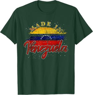 Latin American Gift Proud Venezuelan Made in Venezuela Small T-Shirt - T-Shirt | Forest