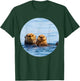 Cute Mom and Baby Sea Otter Swimming Seaotters T-Shirt - T-Shirt | Forest