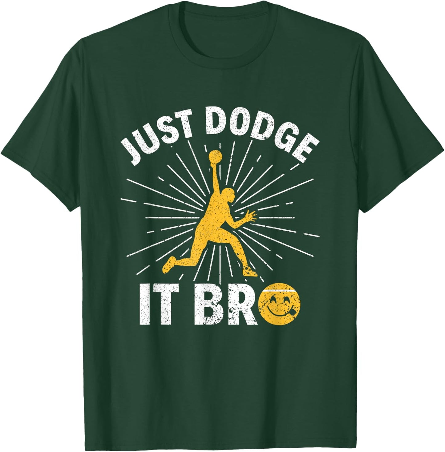 Just Dodge It Bro Funny Dodgeball T-Shirt - T-Shirt | Forest