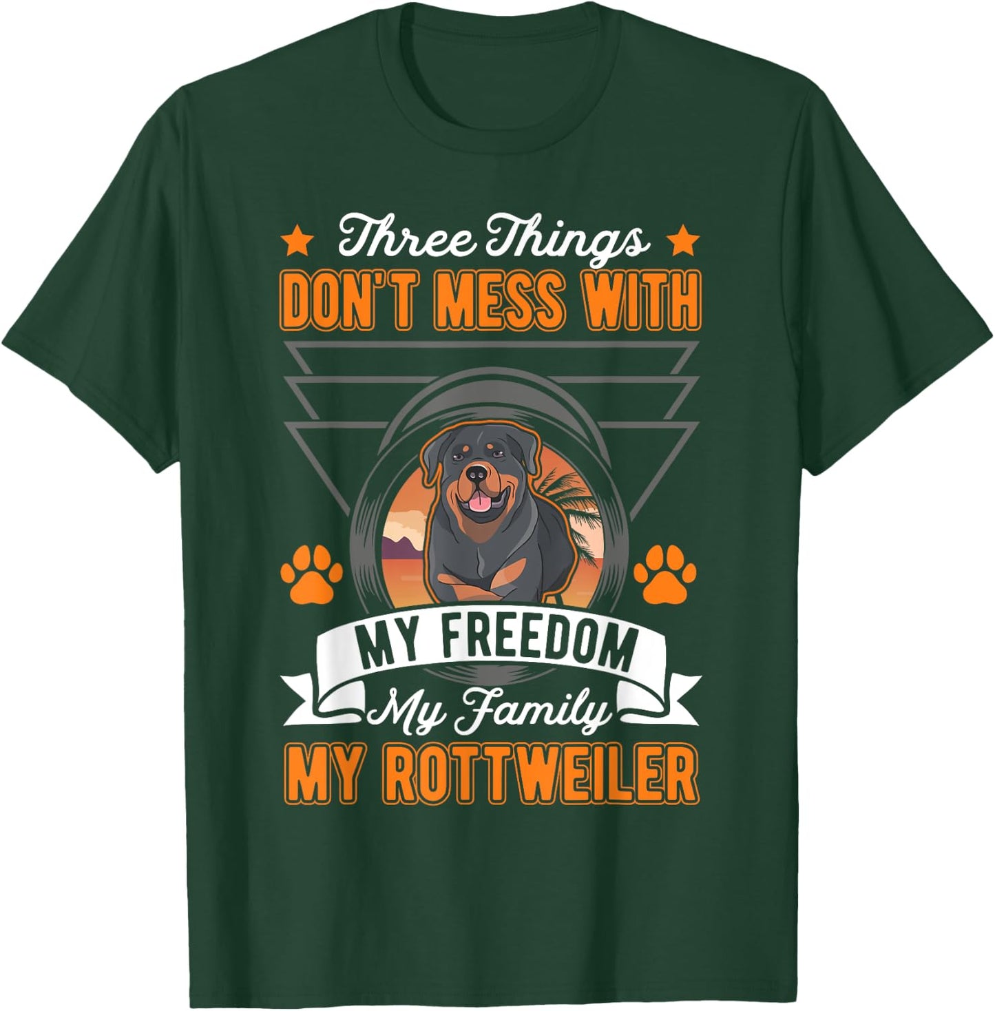 Rottweiler Freedom Family Rotti Rottweiler T-Shirt - T-Shirt | Forest