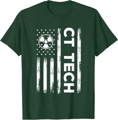 CT Tech USA Flag Radiologic Technologist Radiology America
