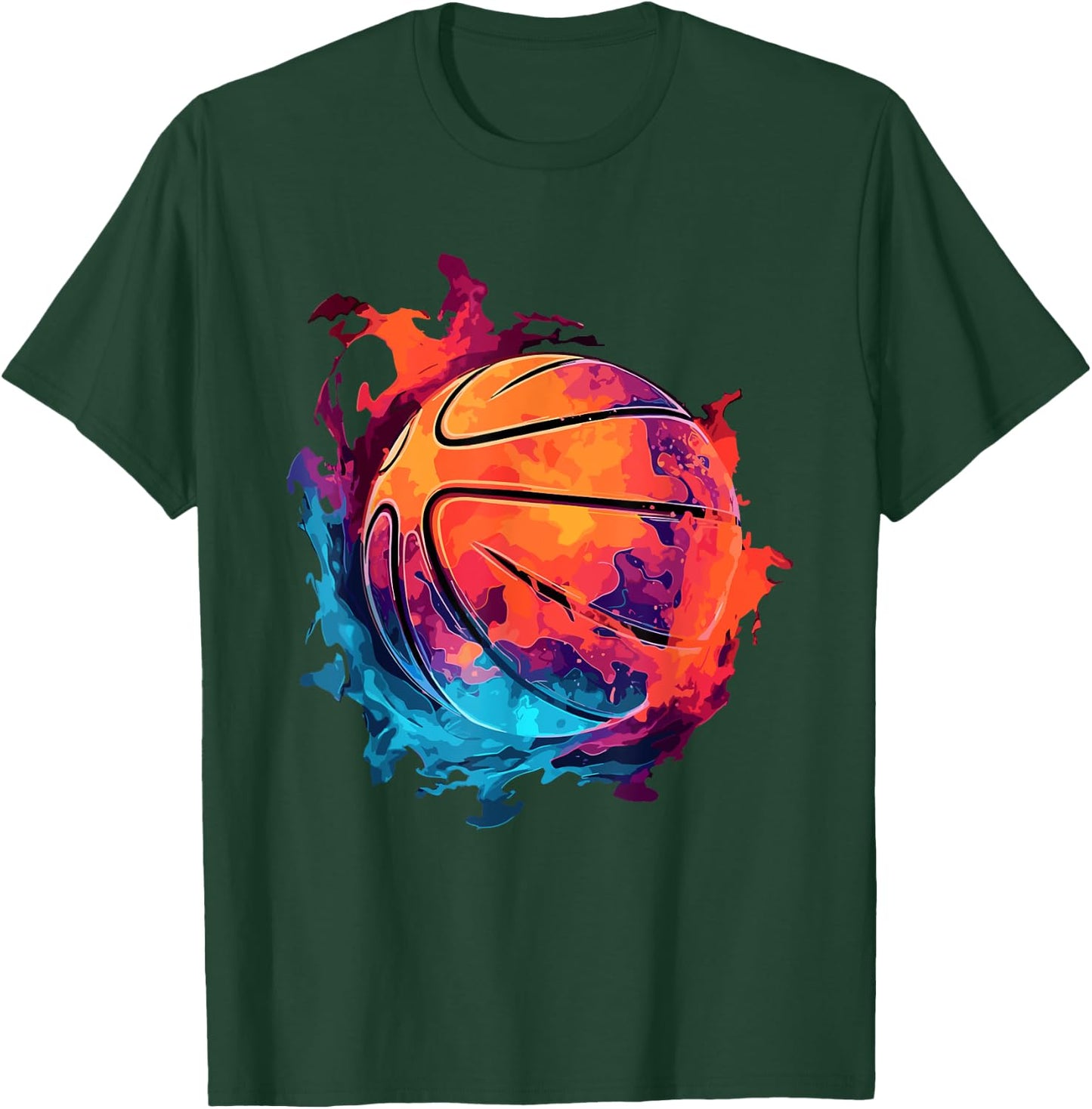 Colorful Basketball Player Outfit Slam Dunk Boys T-Shirt - T-Shirt | Forest