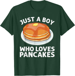 Cute Pancake Art Men Boys Pancake Maker Flapjack Pancakes T-Shirt - T-Shirt | Forest