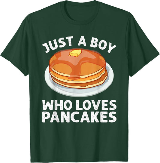 Cute Pancake Art Men Boys Pancake Maker Flapjack Pancakes T-Shirt - T-Shirt | Forest