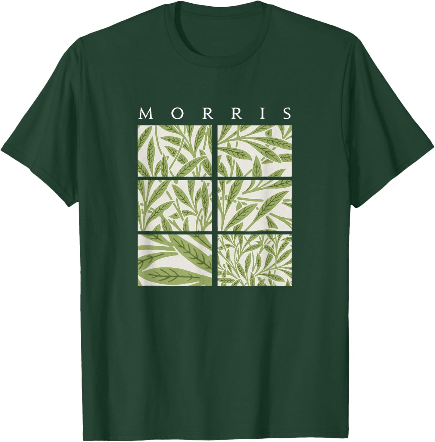 Willow William Morris Arts and Craft Style Pattern T-Shirt - T-Shirt | Forest