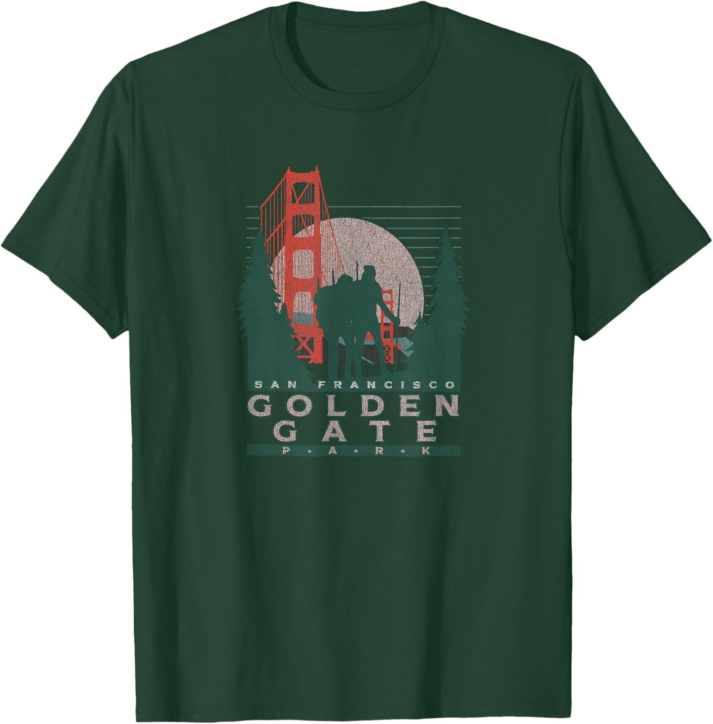 Golden Gate Park San Francisco Vintage T-Shirt - T-Shirt | Forest