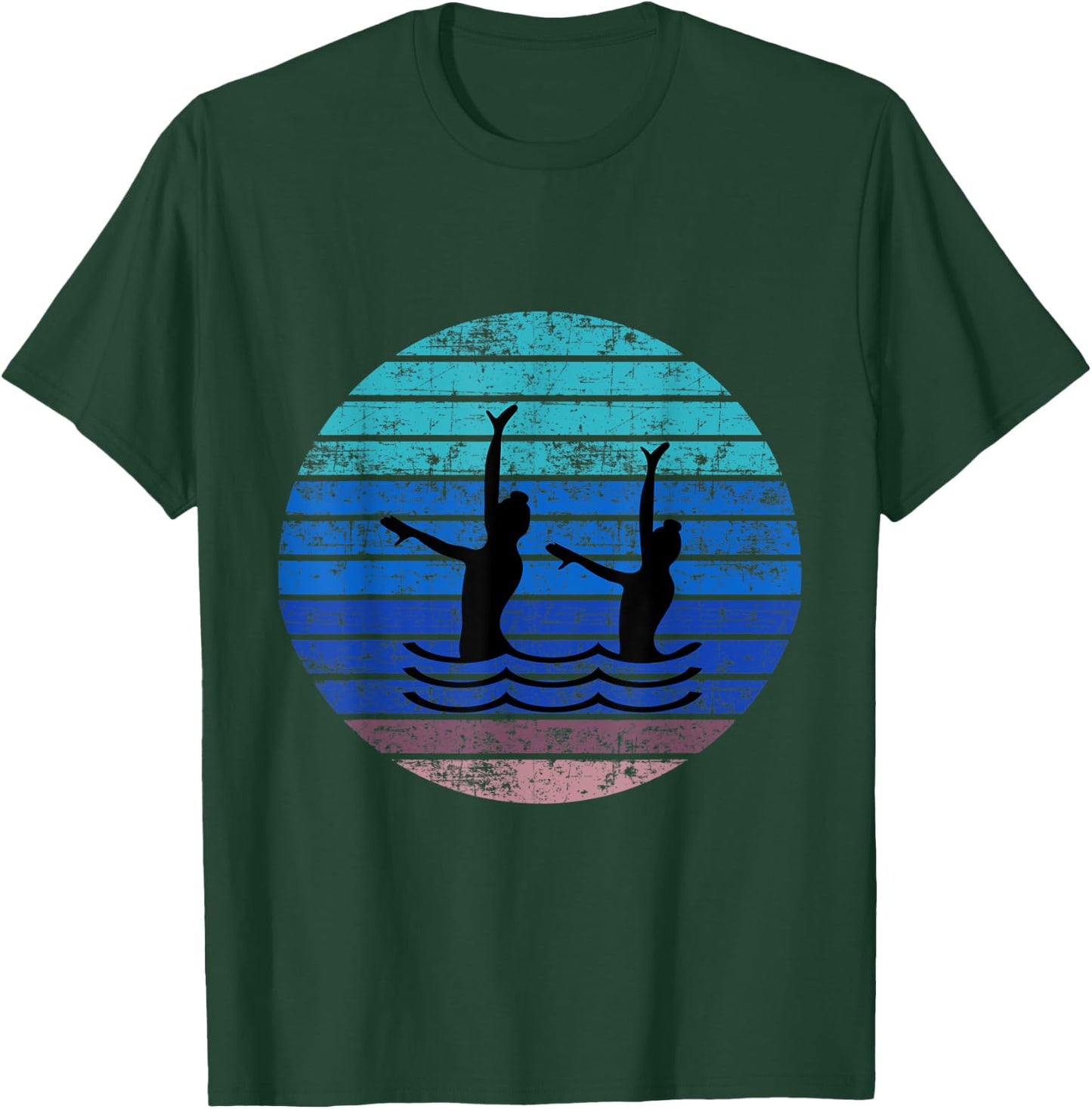 Synchron Swim Artistic Girls Synchronized Swimming Swimmers T-Shirt - T-Shirt | Forest