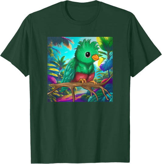 Guatemala Proud Hispanic Quetzal National Bird Guatemalan T-Shirt - T-Shirt | Forest