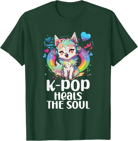 Kpop Items Bias Wolf Korean Pop Merch K-pop Merchandise T-Shirt - T-Shirt | Forest