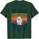 Funny Christian Gym Vintage Jesus The Ultimate Deadlifter T-Shirt - T-Shirt | Forest