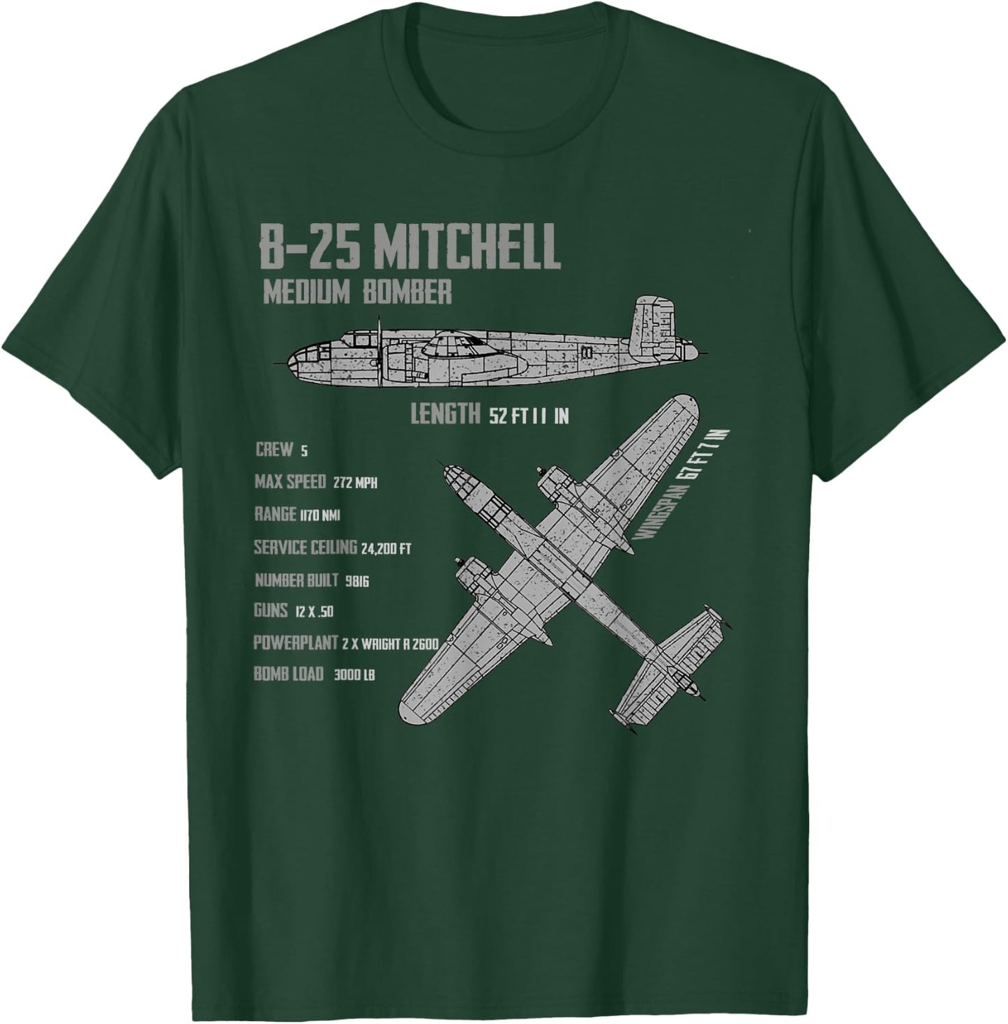 B-25 Mitchell T-Shirt - T-Shirt | Forest