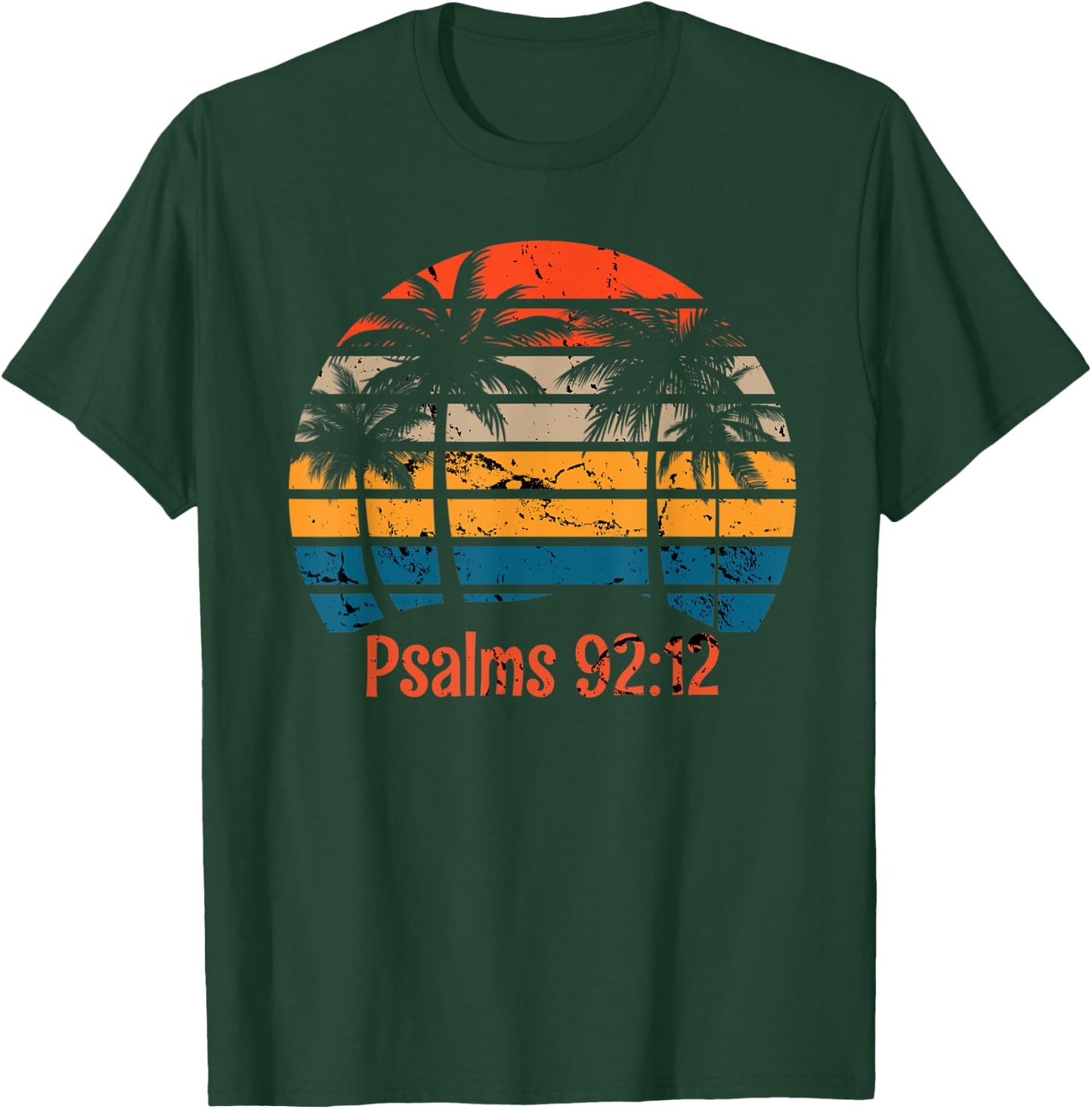 Palm Trees Christian Faith Righteousness T-Shirt - T-Shirt | Forest