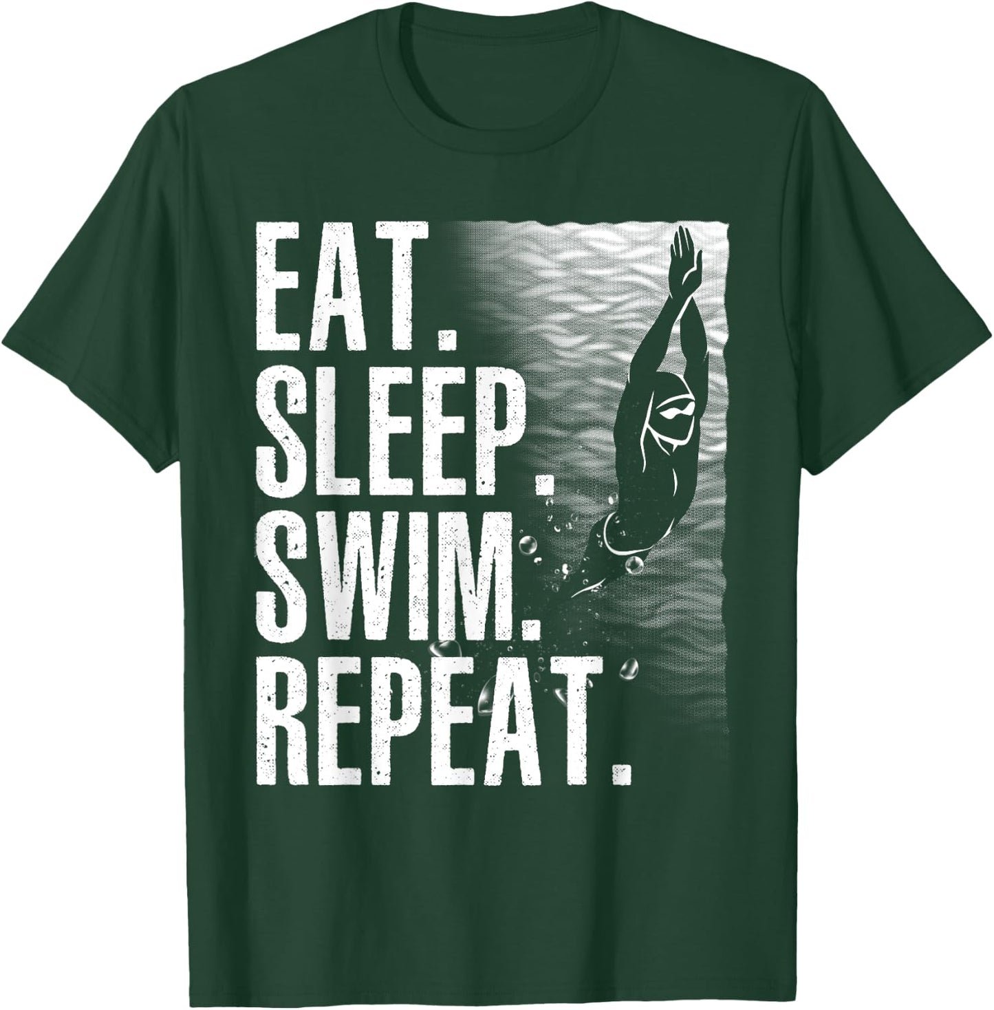 Funny Swimming Design Women Kids Swimmers Swim Team T-Shirt - T-Shirt | Forest