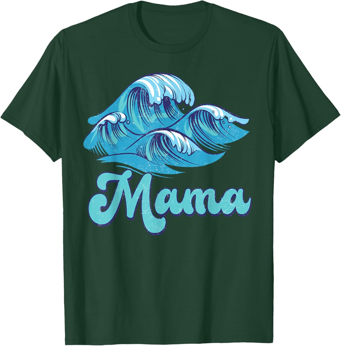 Mama Surf Birthday Beach Theme Family Matching T-Shirt - T-Shirt | Forest