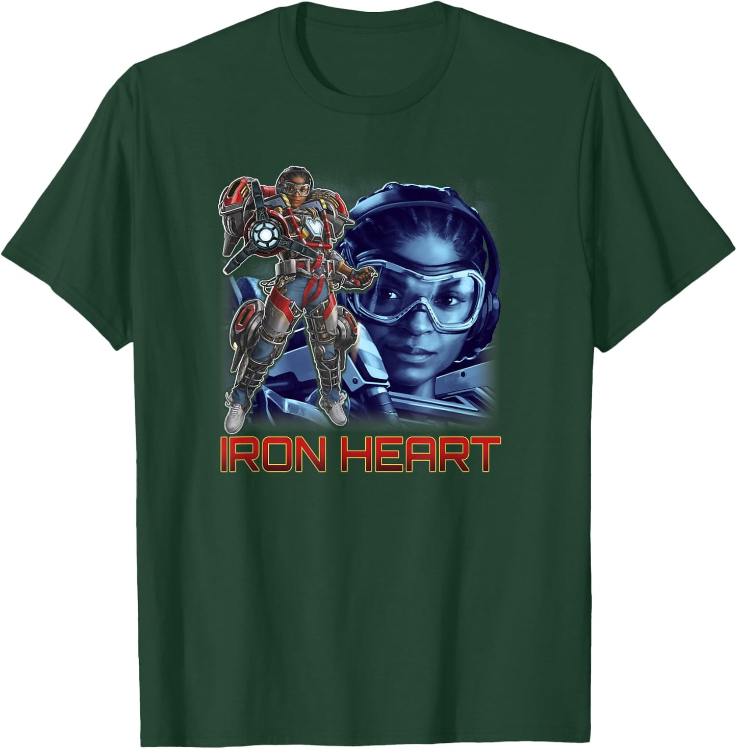 Marvel Black Panther: Wakanda Forever Ironheart Background T-Shirt - T-Shirt | Forest