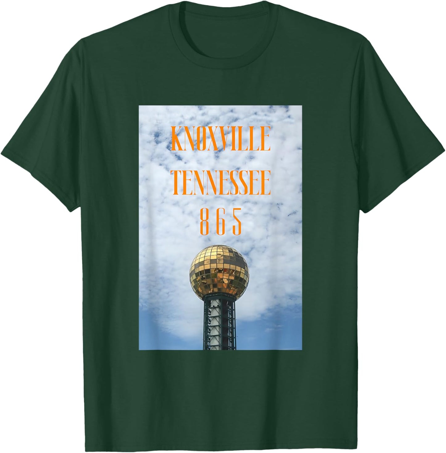 Sunsphere Tower Knoxville 865 Tennessee Travel Souvenir T-Shirt - T-Shirt | Forest