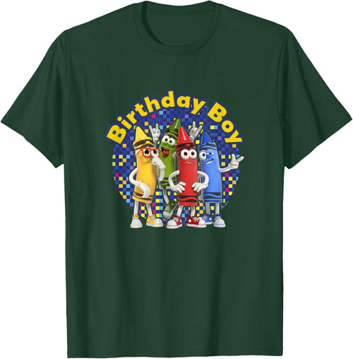 Crayola Birthday Boy Crayon Crew Celebration Retro Logo