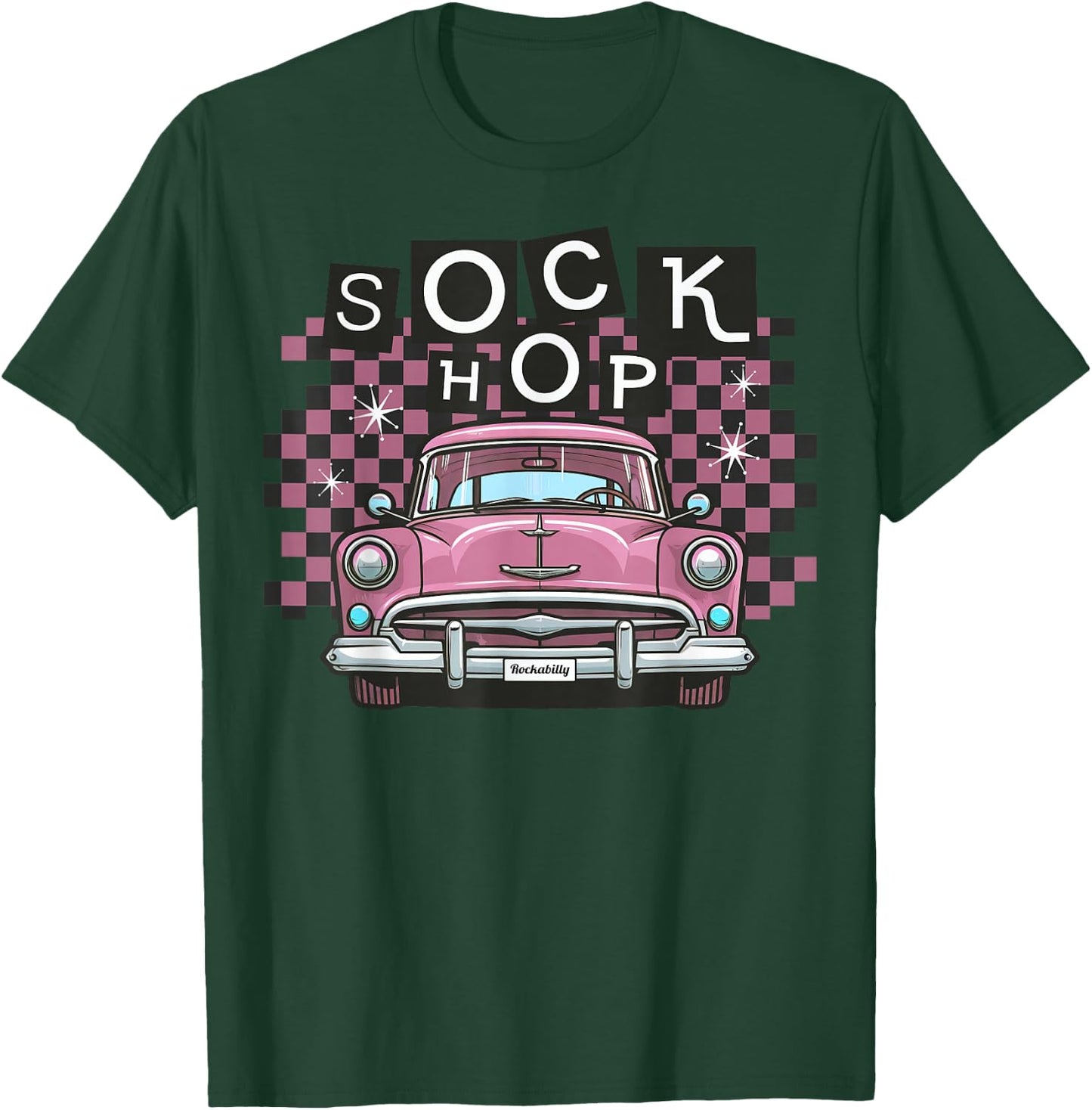 50s Sock Hop Dance Part Retro 1950s Party Doo Wop Rockabilly T-Shirt - T-Shirt | Forest