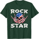 Retro 80s Music Rock Star Skull T-Shirt - T-Shirt | Forest