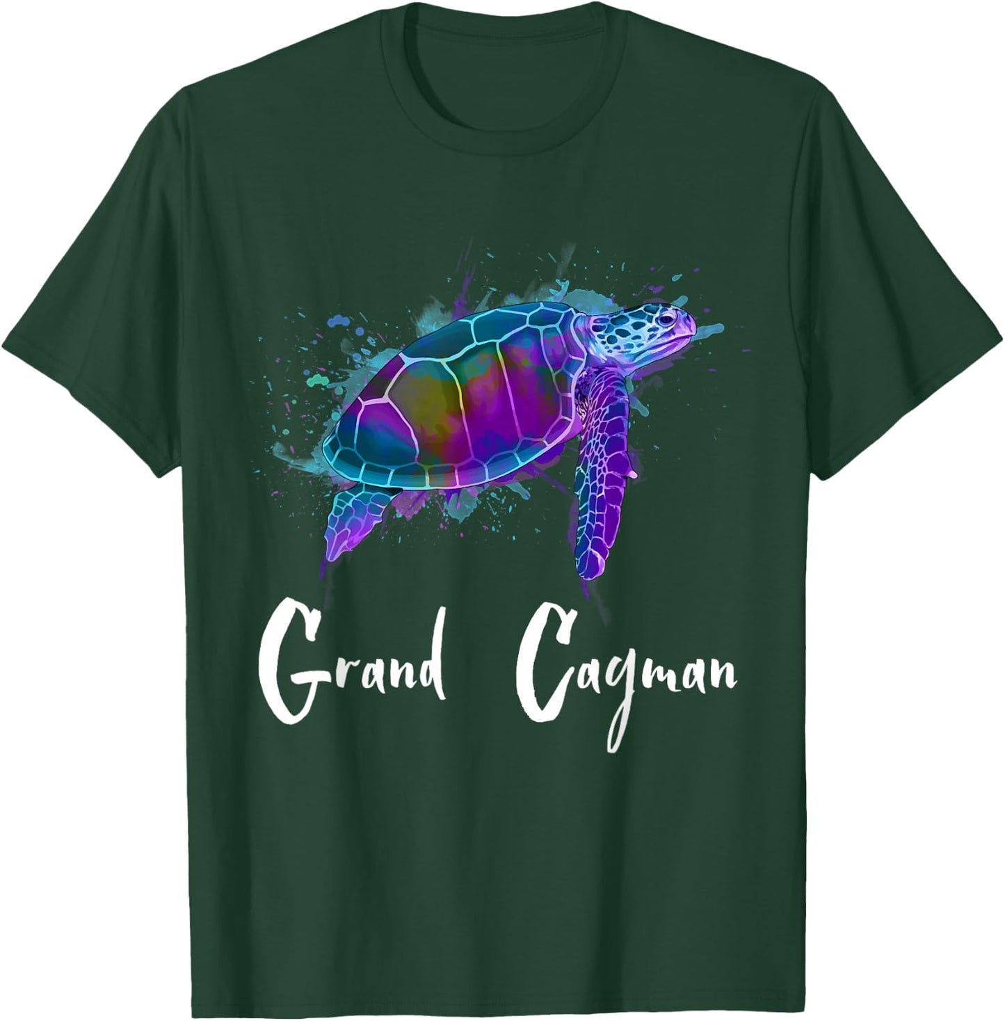 Grand Cayman Souvenir Cayman Islands Sea Turtle Grand Cayman T-Shirt - T-Shirt | Forest