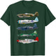 WW2 Planes Warbirds Warplanes T-Shirt - T-Shirt | Forest