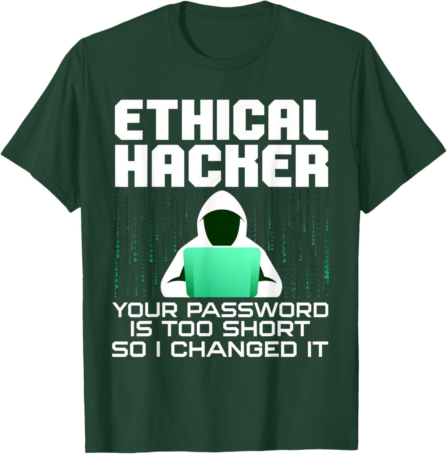 Funny Hacker Art Women Hacking Lover Computer Nerd T-Shirt - T-Shirt | Forest