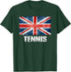 Great Britain UK Flag Tennis - Patriotic UK Tennis Gift Kids Men T-Shirt - T-Shirt | Forest
