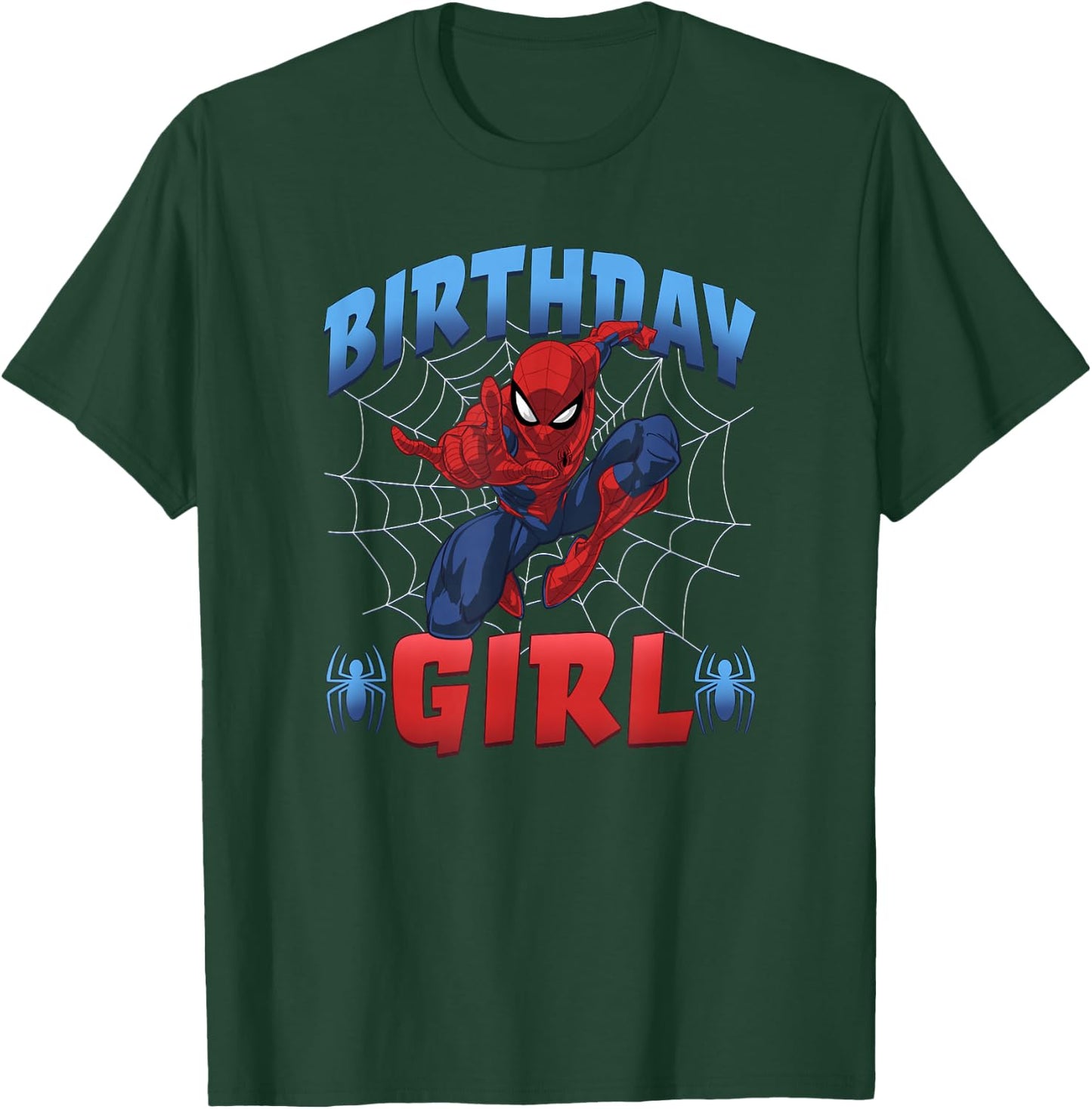 Marvel Spider-Man Birthday Girl Classic T-Shirt - T-Shirt | Forest