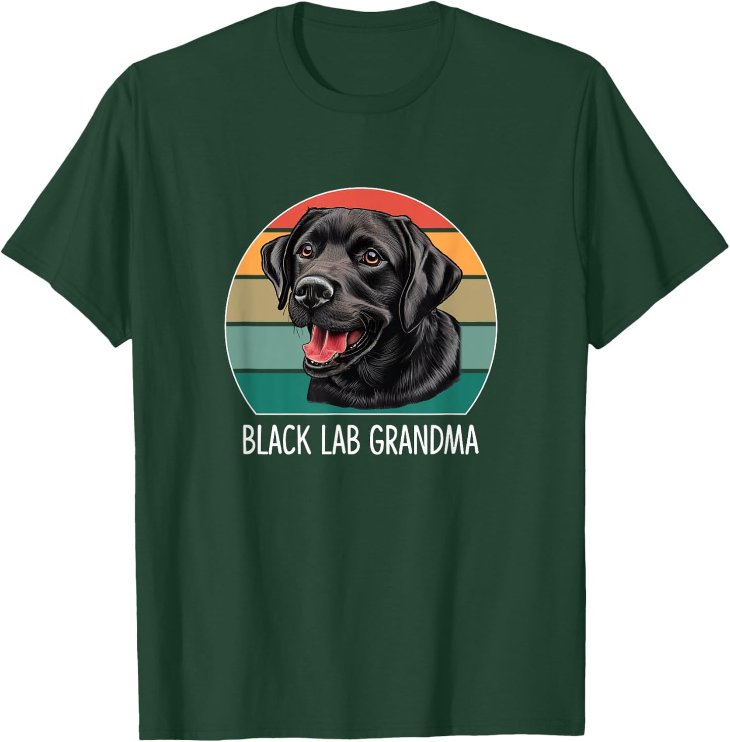 Black Lab Grandma T-Shirt - T-Shirt | Forest