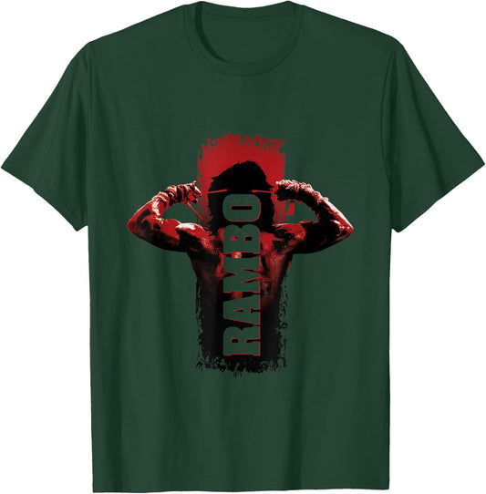 Rambo Men's Grey Rambo III Tying Sweatband T-Shirt - T-Shirt | Forest