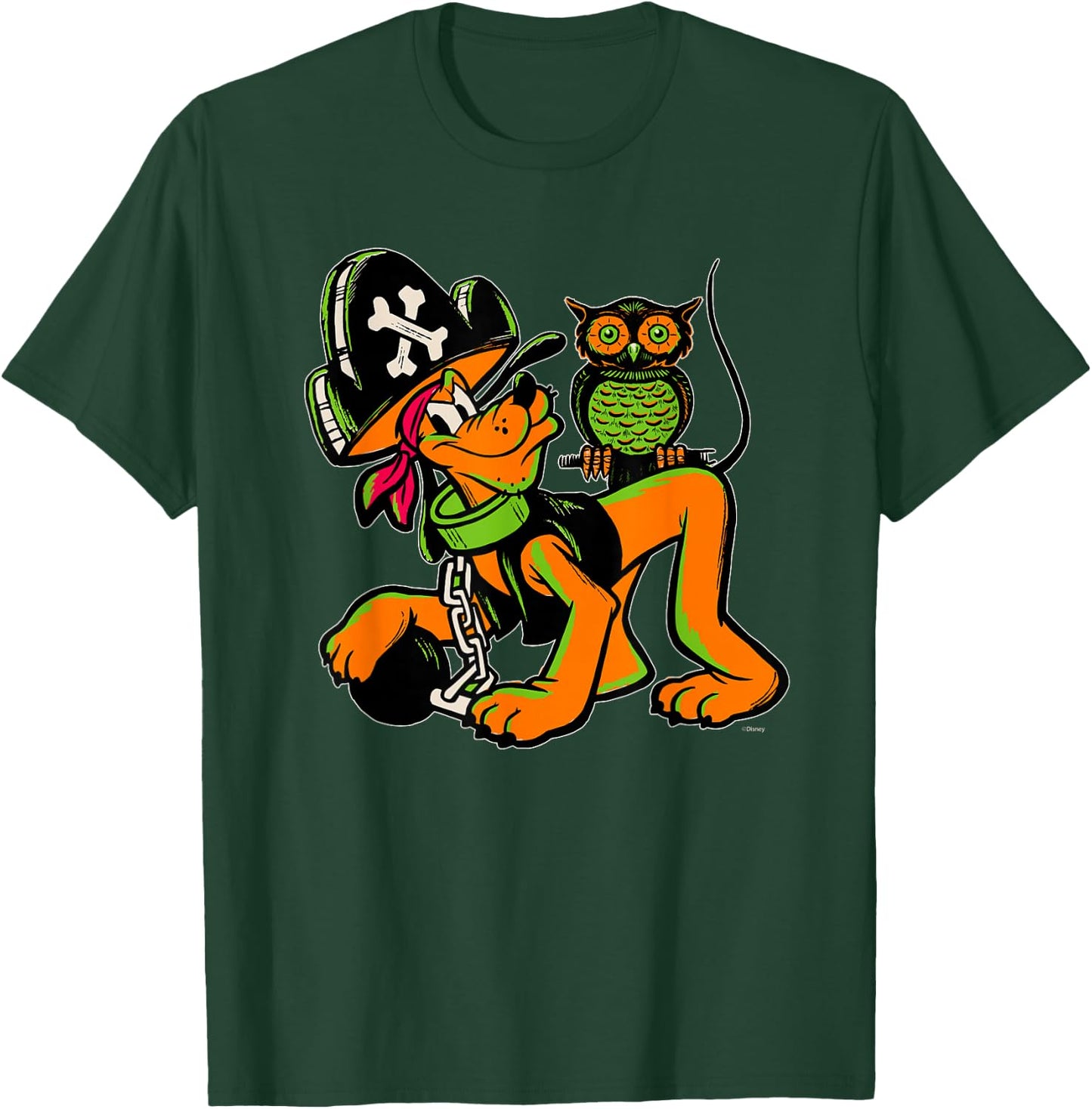 Disney 100 Pluto Halloween Classic Pirate Captain Costume T-Shirt - T-Shirt | Forest