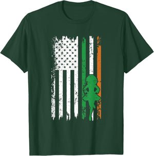 Irish Dance St Patricks Day Reel Girl Irish Step Dance Shoes T-Shirt - T-Shirt | Forest