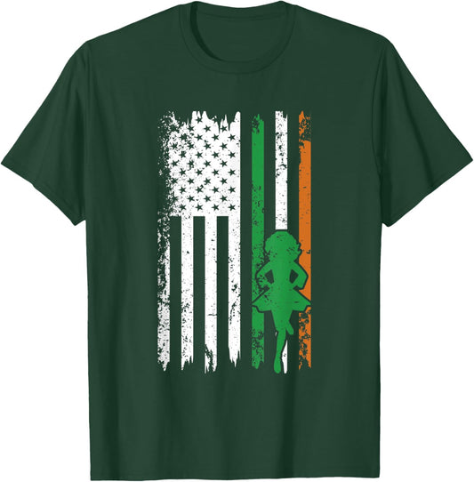 Irish Dance St Patricks Day Reel Girl Irish Step Dance Shoes T-Shirt - T-Shirt | Forest