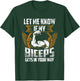 Let Me Know If My Biceps Gets In Your Way Curl Muscle T-Shirt - T-Shirt | Forest