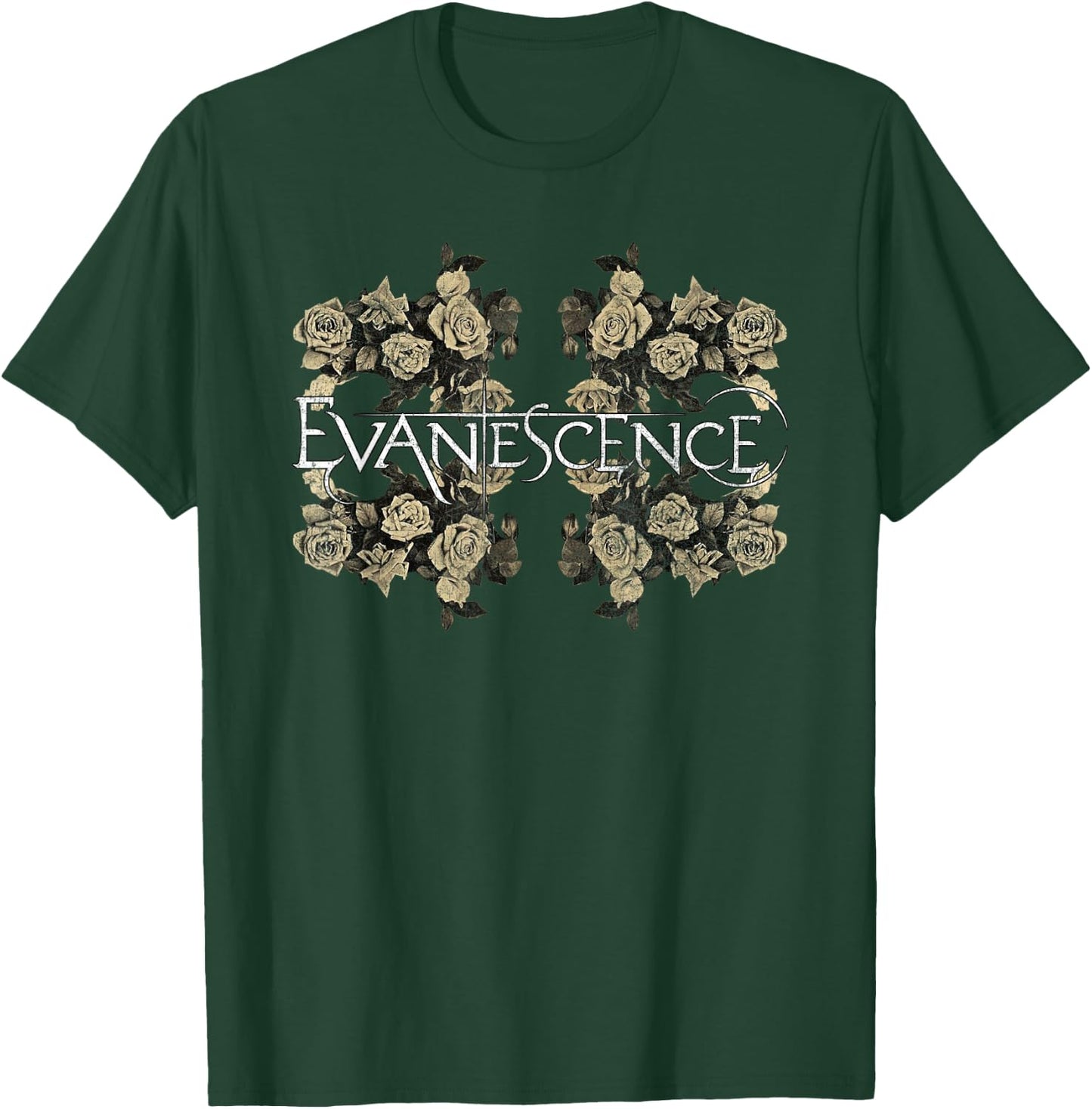 Evanescence – Roses On Asphalt T-Shirt - T-Shirt | Forest