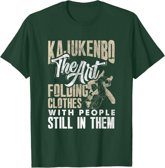 Kajukenbo Art Folding Clothes With People Karate Judo Fusion T-Shirt - T-Shirt | Forest