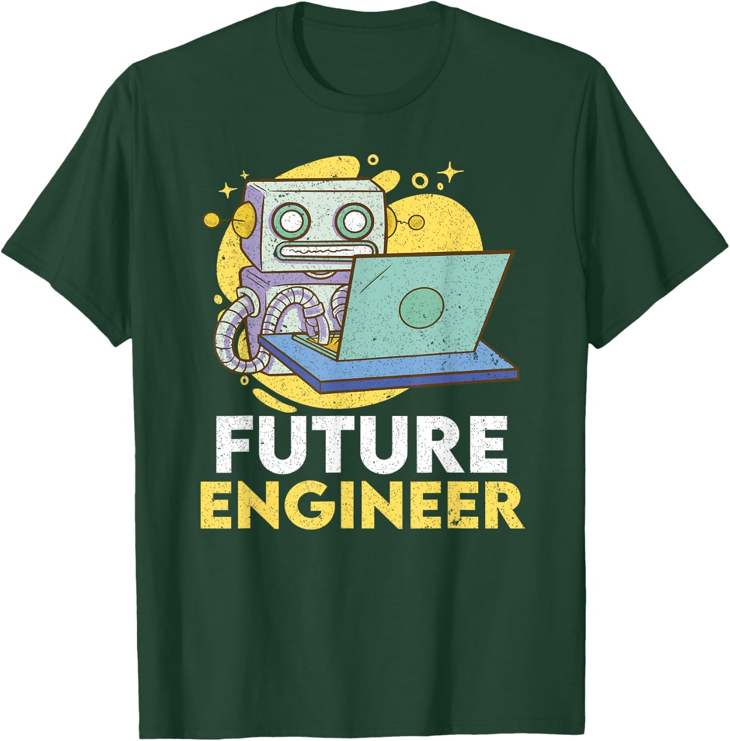 Future Engineer Robotics Robot Costume Engineer System Men's T-Shirt - T-Shirt | Forest
