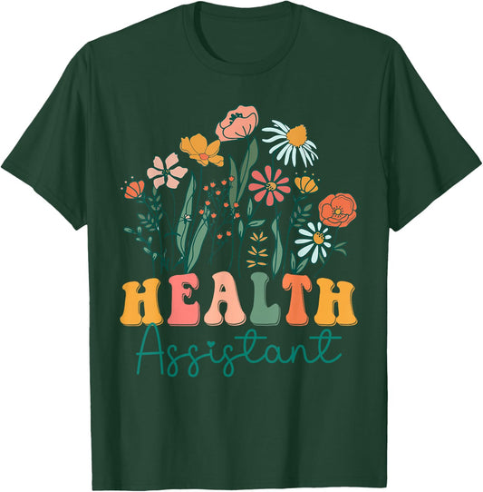 Groovy Wildflower Health Assistant T-Shirt - T-Shirt | Forest