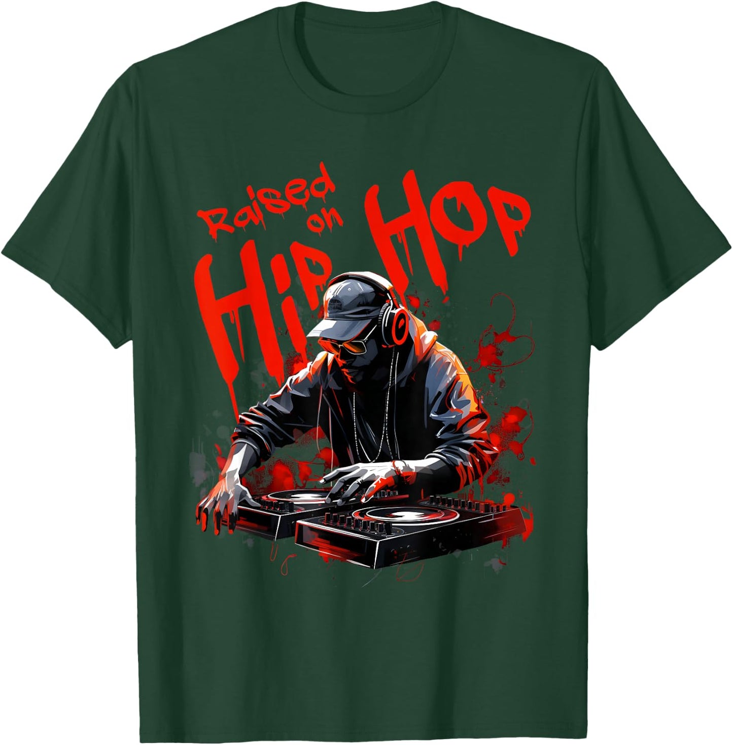 Hip Hop DJ 50th Anniversary Graphic T-Shirt - T-Shirt | Forest